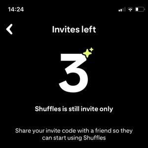 Shuffles invite code💗